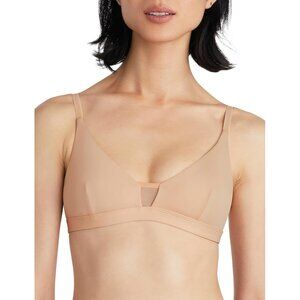 PEPPER Limitless Wirefree Tan Nude Bra Womens Medium